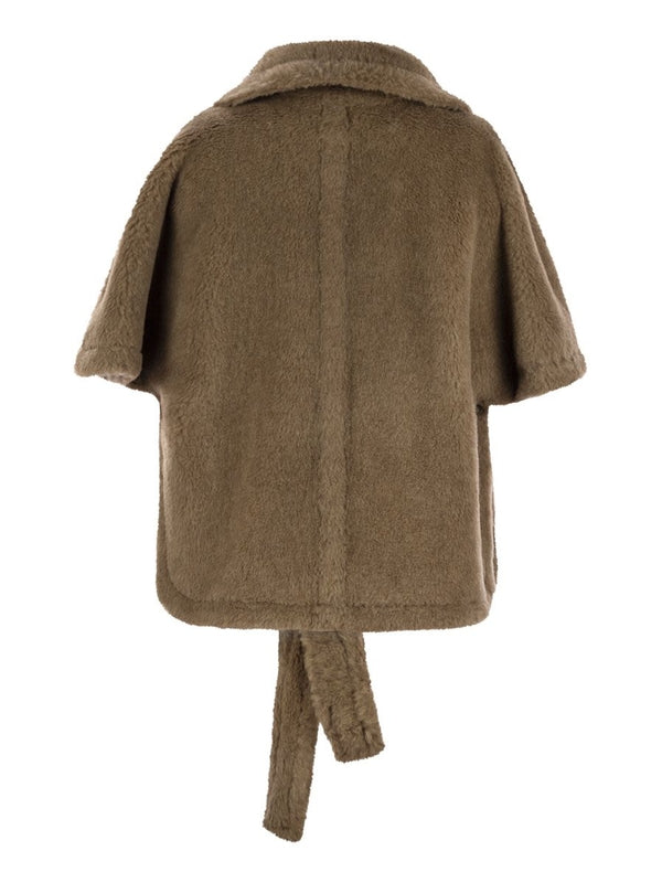 Amato Belt Shearling Teddy Cape