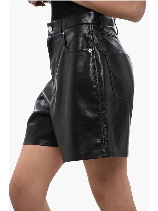 Zosha Faux Leather Shorts