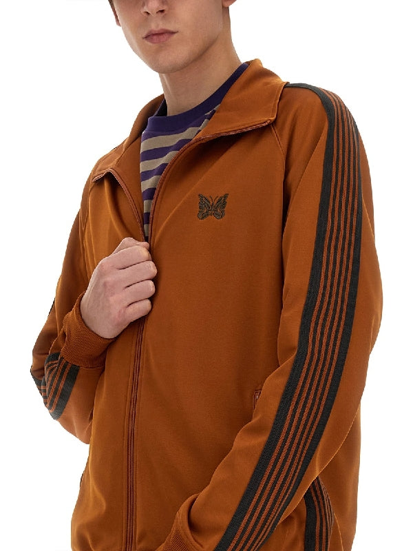 Logo Embroidered Banded Track Jacket