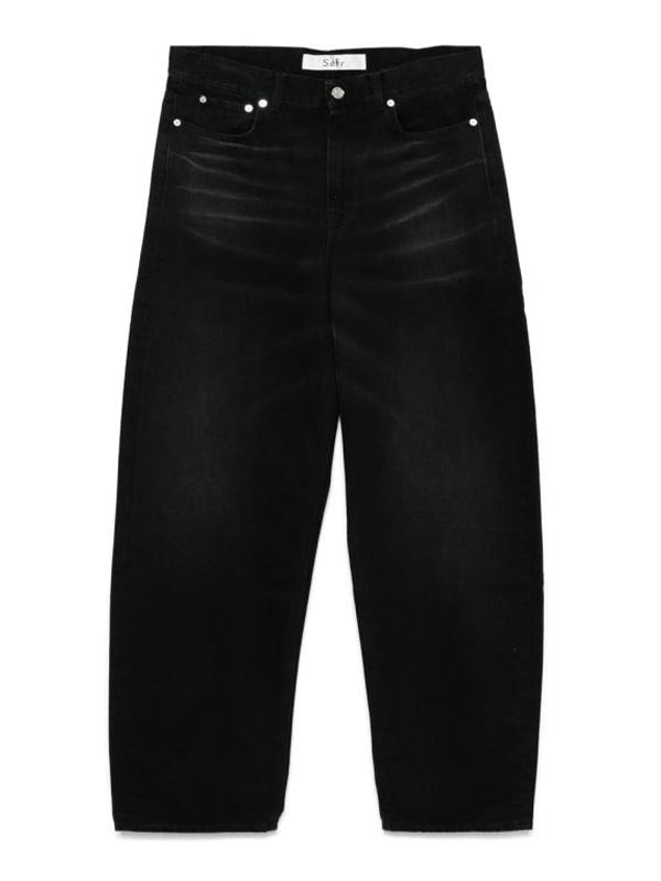 Atlas Cut Black Denim Pants