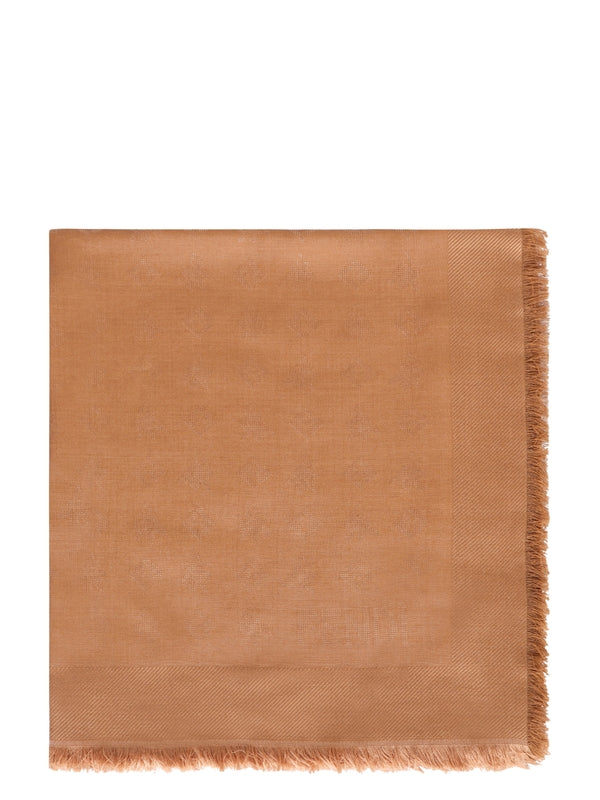 Silk Wool Frayed Scarf