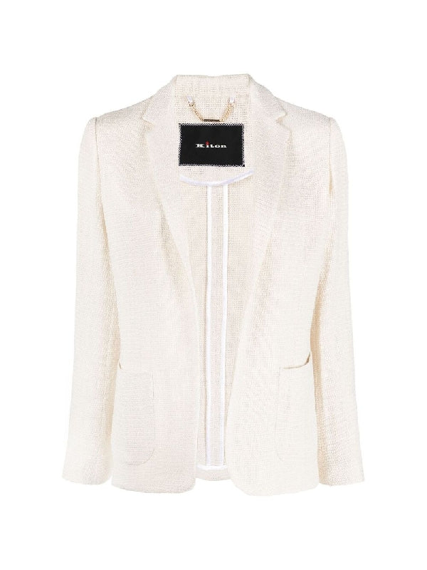 Single Breasted Wool Silk
  Jacket