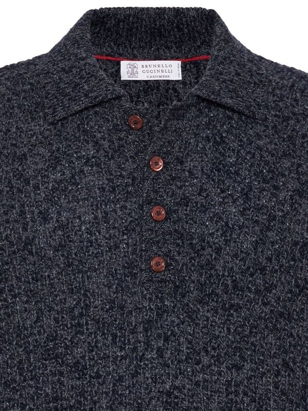 Wool Cashmere Polo Shirt