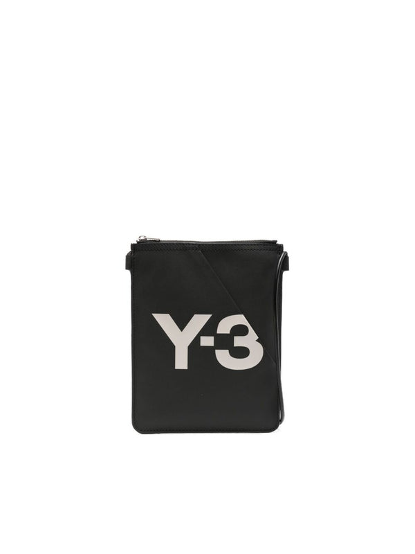 Logo Detail Leather Shoulder Bag