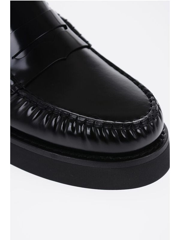 Black Calfskin Loafers