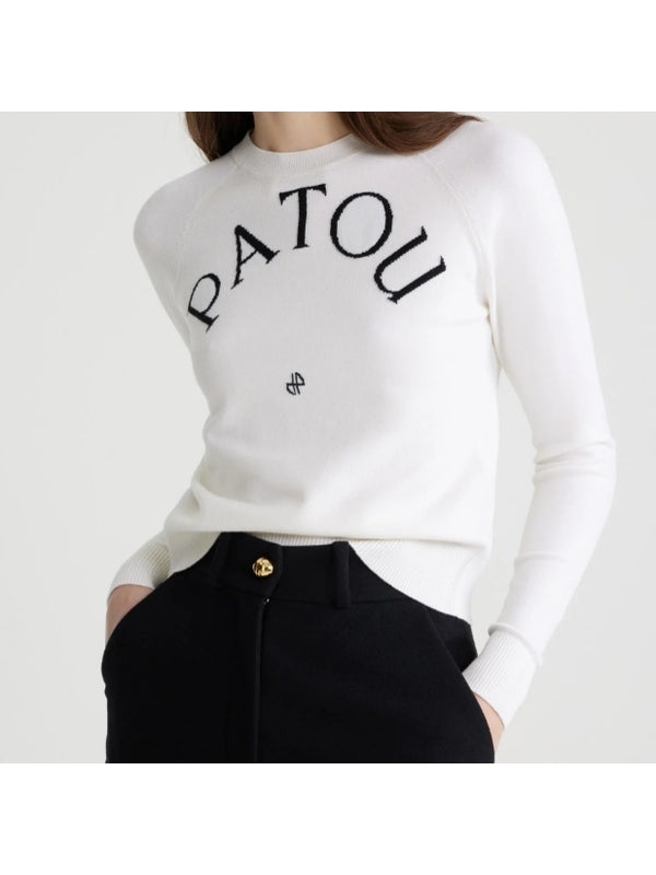 Patou White Knitted