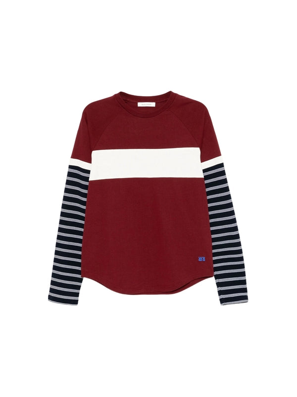 Wales Bonner Burgundy Long Sleeve