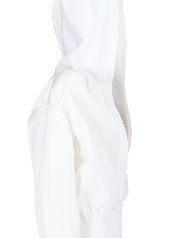 White Cotton Hoodie
  Bodysuit