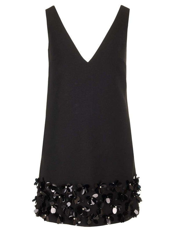 A-line Sequin Embellished Dress