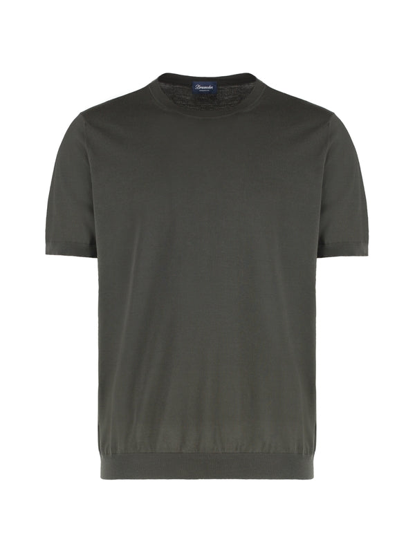 Crewneck Cotton Short Sleeve T-Shirt