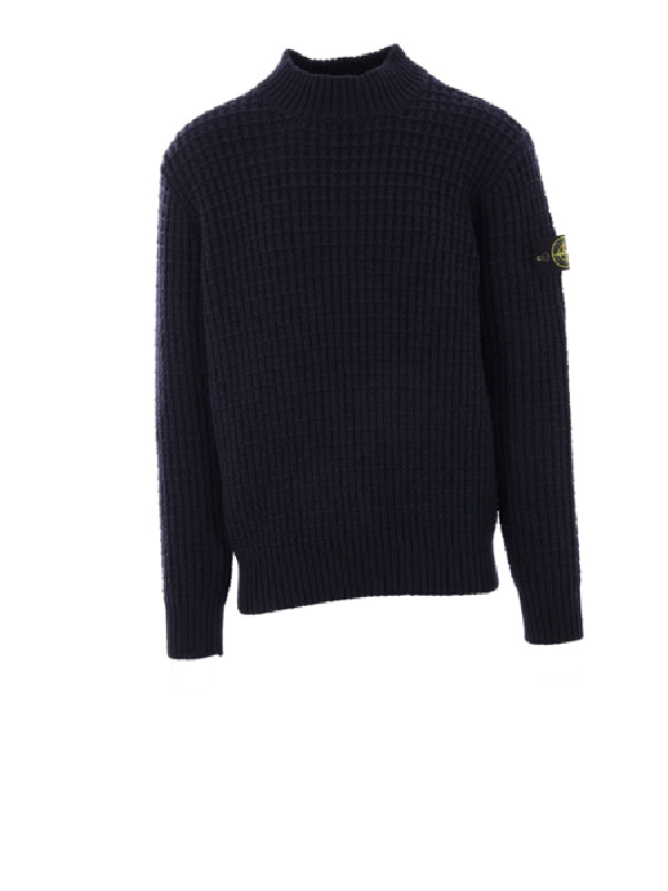 Wappen Patch Rib Wool Knit