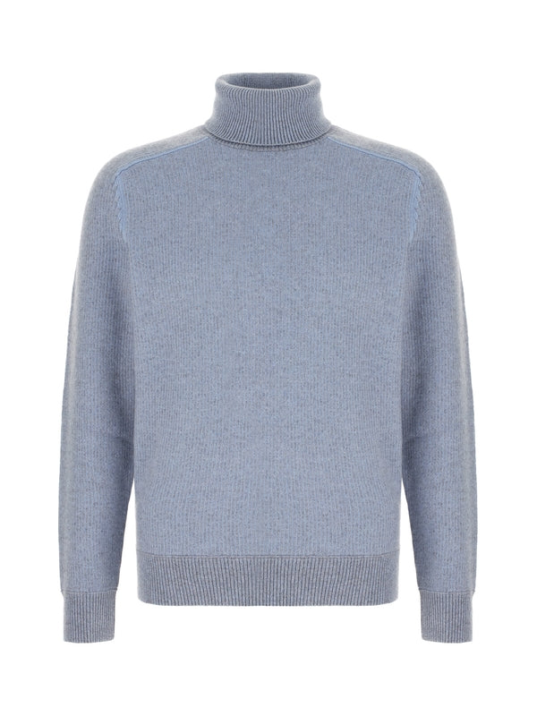 Z Zegna Blue Knitted