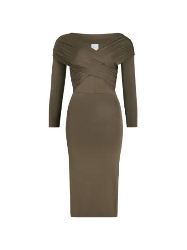 Patou Brown Midi Dress