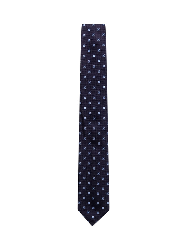 All-Over Pattern Silk Tie