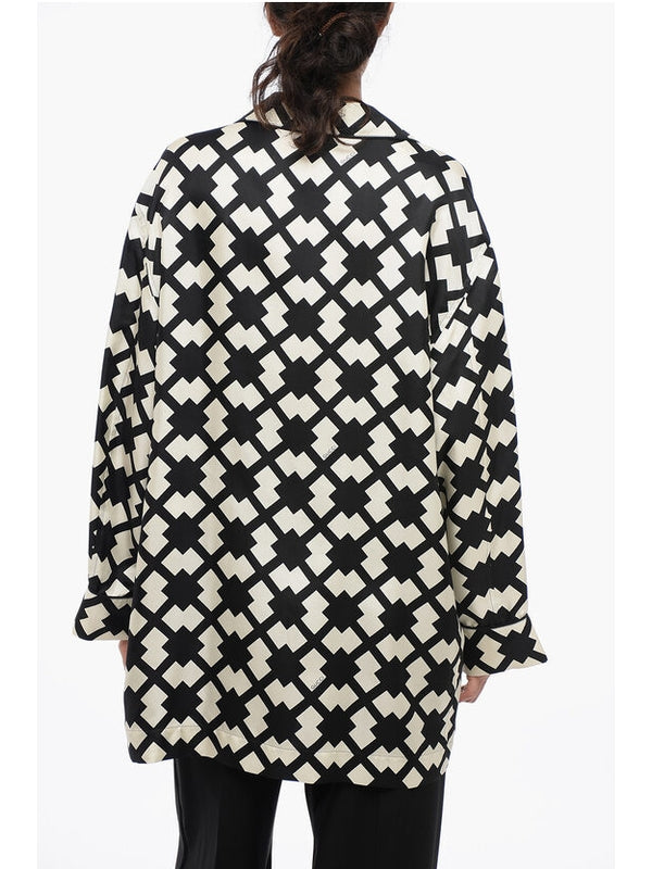 Allover Print Silk Shirt