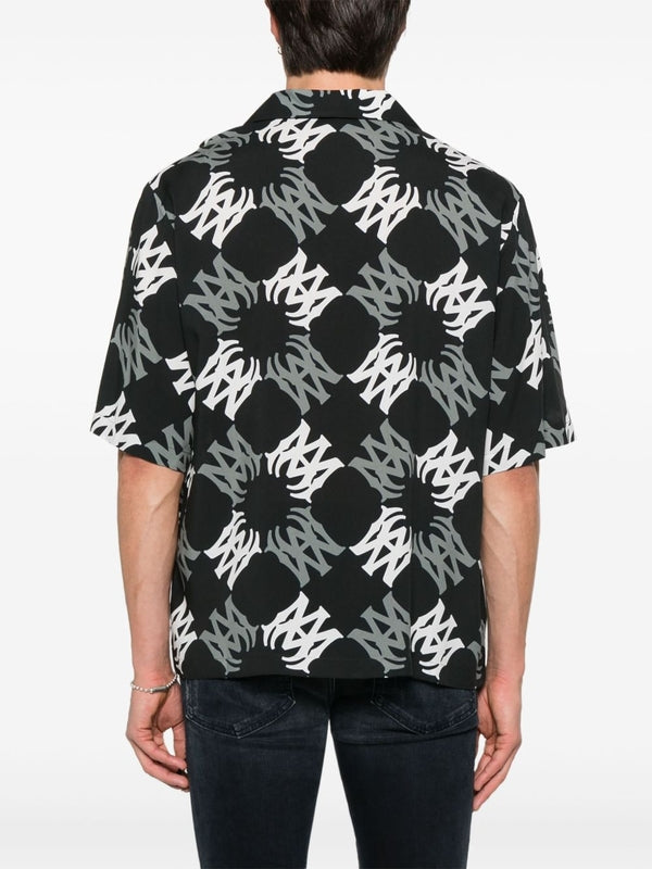 All-Over Graphic Printed Short Sleeve Shirt