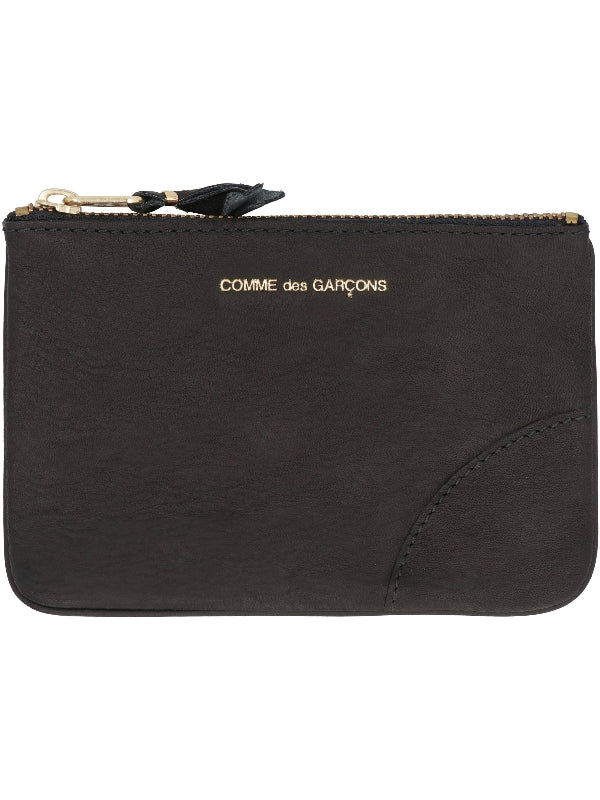 Washed Calfskin Zip Wallet