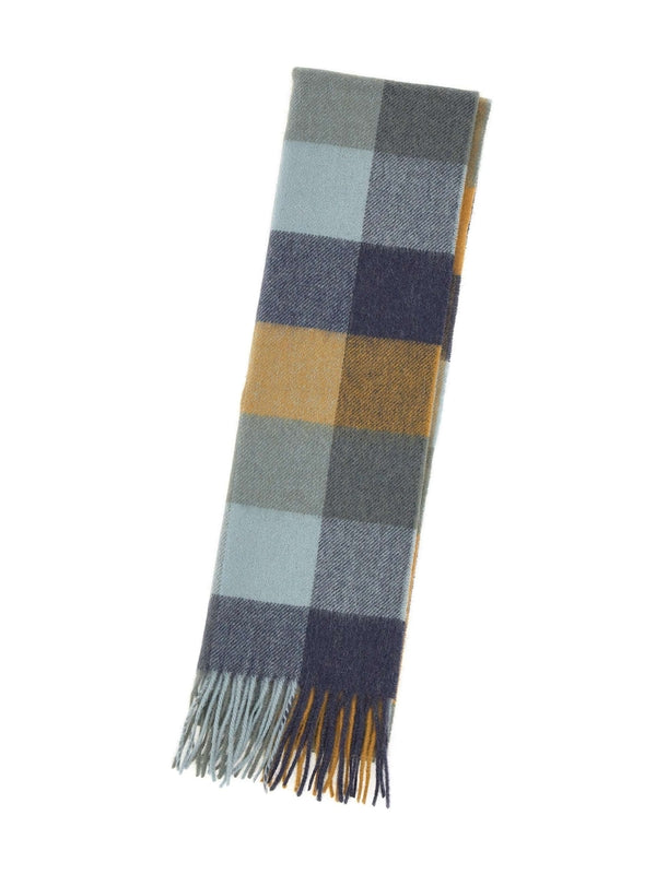 Barbour Checked Multicolor Wool Mufflers