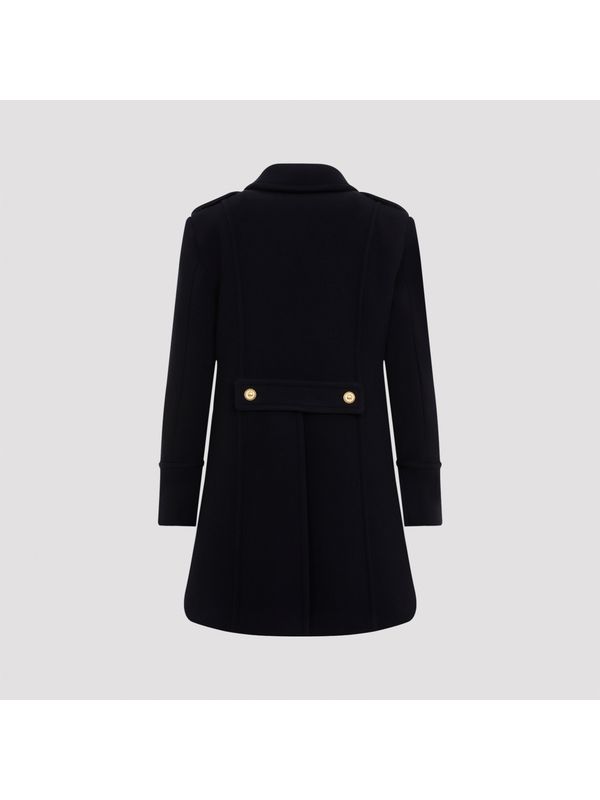 Wool Cashmere Half Coat