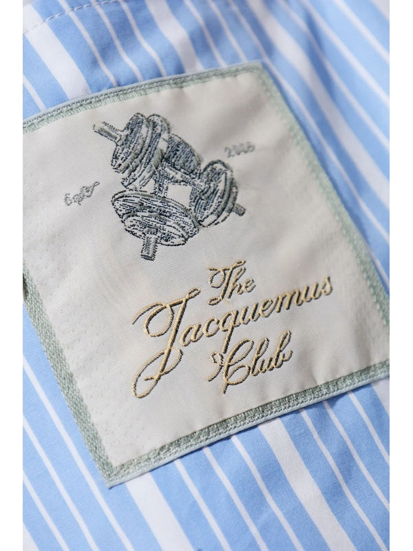 Aloe stripe cotton shorts