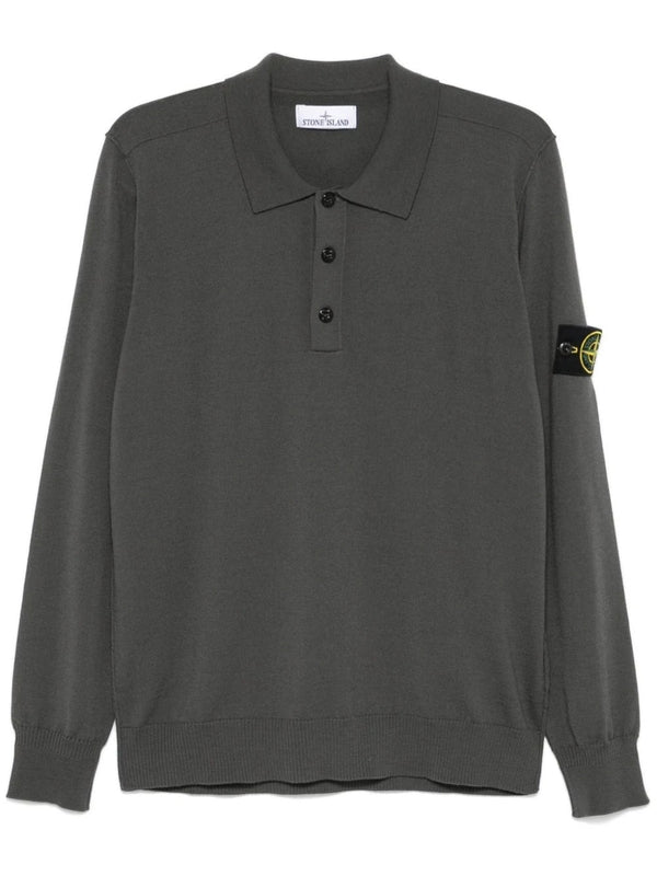 Wappen Patch Wool Polo Shirt