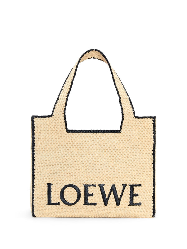 LOEWE - Logo Raffia Tote Bag - Jente