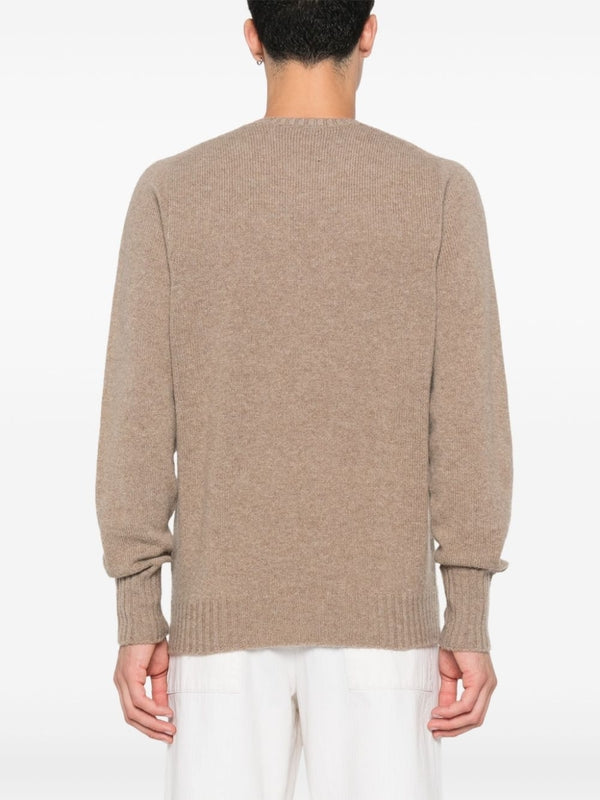 Lambswool Crewneck Knit Top