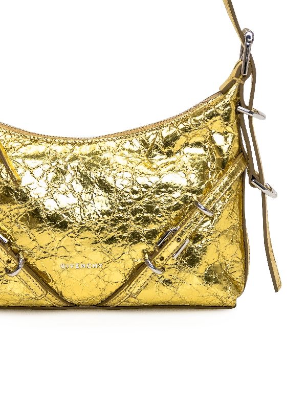Voyou Metallic Leather Mini Shoulder Bag