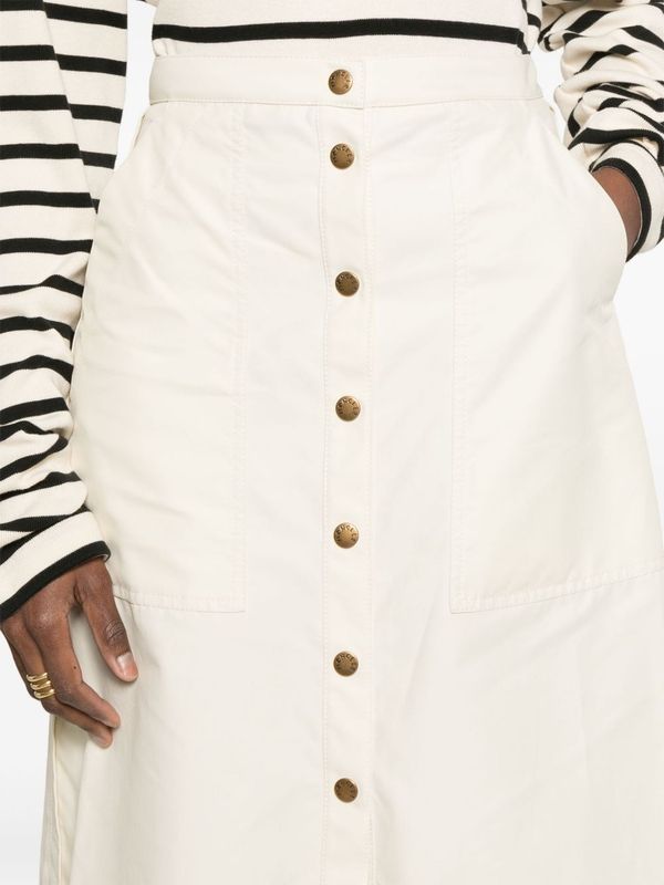 Button-Up Midi
  Skirt