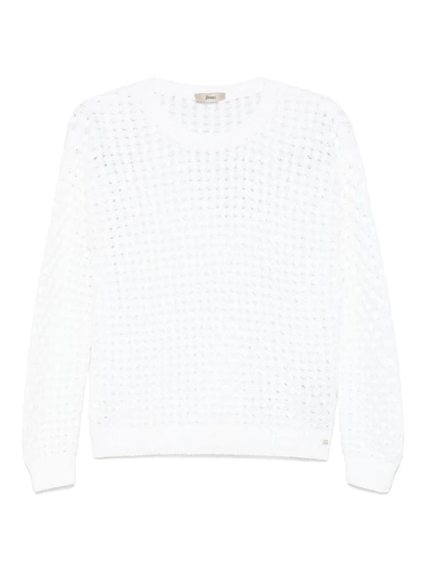 Open Cotton Blend Knit