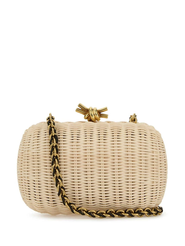 Bottega Veneta Brass Beige Clutch Bags