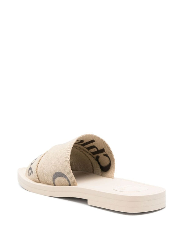 Woody Linen Sandal