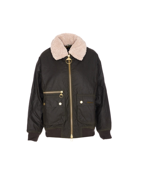 Barbour Green Fur & Shearling