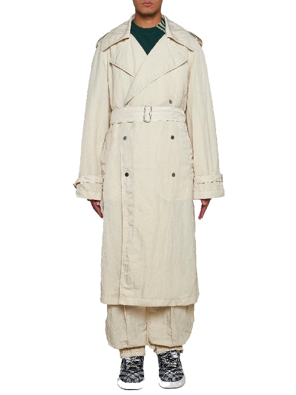 Belt Nylon Double Trench Coat