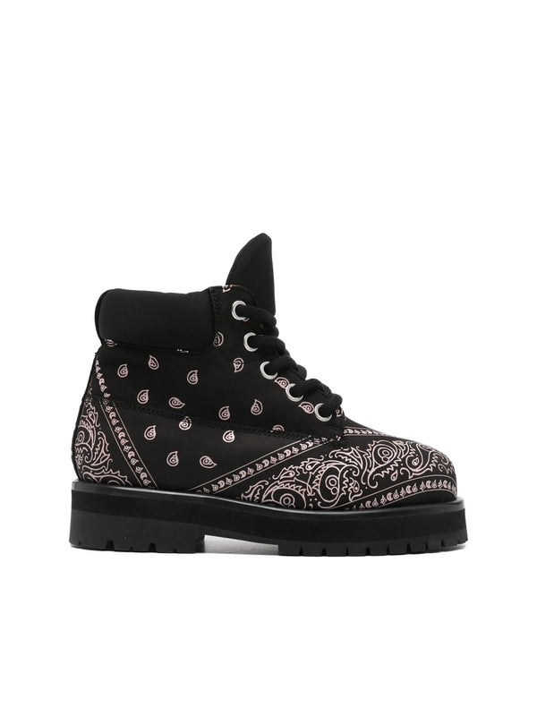Pdf Channel Black Lace-Up Boots
