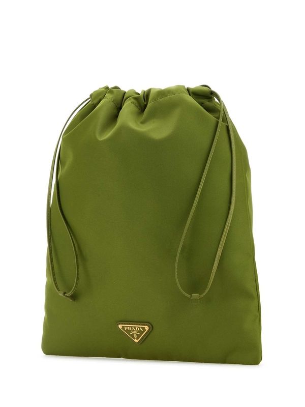 Triangle Logo Nylon Pouch