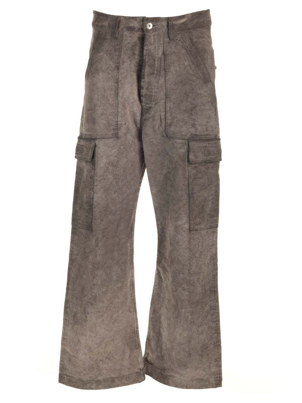 Washed Cotton Cargo Pants