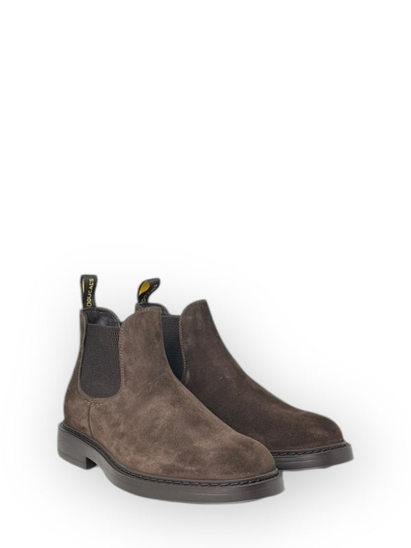 Logo Tab Suede Chelsea Boots