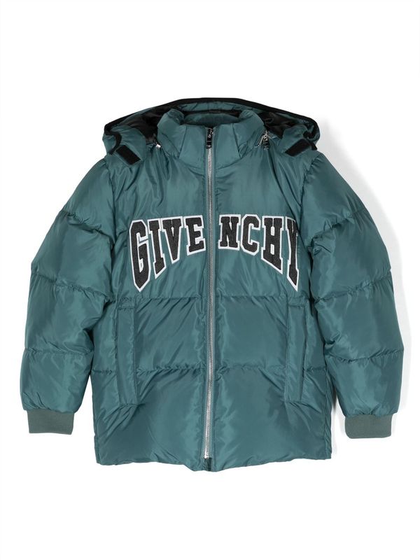 Logo Hooded Padded Jacket