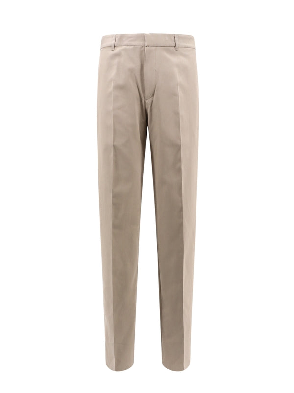 Straight Cotton Blend Pants