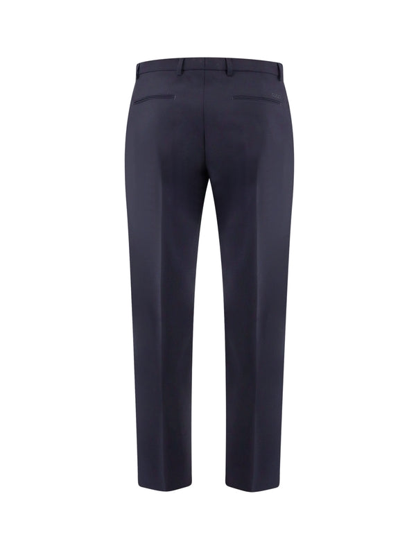 Back Logo Wool Tailored Pants