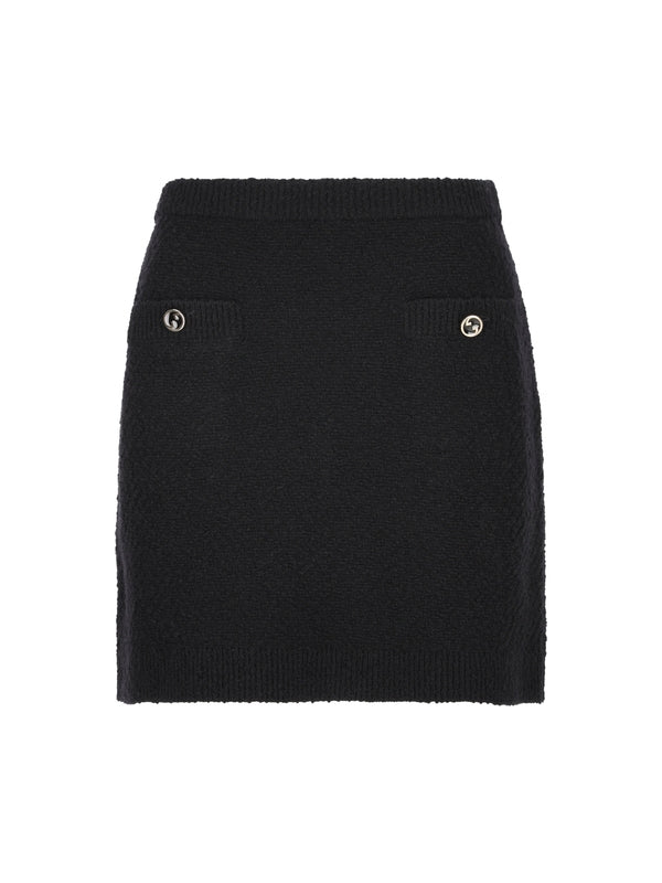 Bouclé Knit Skirt