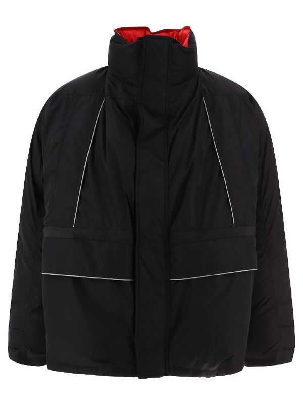 Wrap High Neck Puffer Jacket