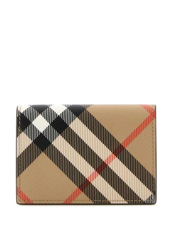 Vintage Check Fold Card Holder