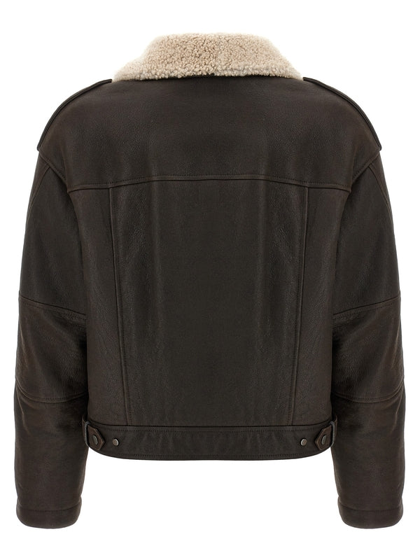 Shearling Leather Mustang
  Jacket