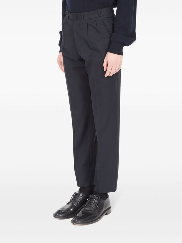 Back Stitch Wool Tailored Pants