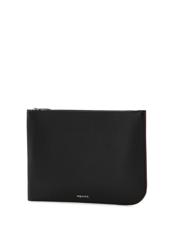 Alexander Mcqueen Black Clutch Bags