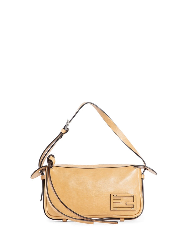 Simply Logo Embellished Leather Shoulder
  Bag