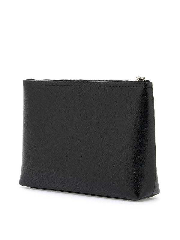 Voyou Logo Leather Pouch Bag - Jente