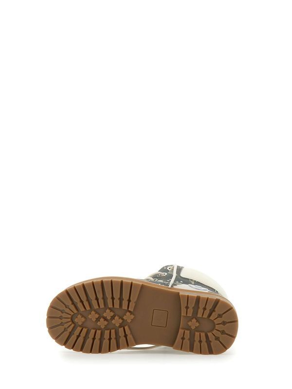 Strada Camo Lace Up Leather Boots